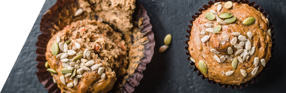 Muffins aux Gaudes et aux graines